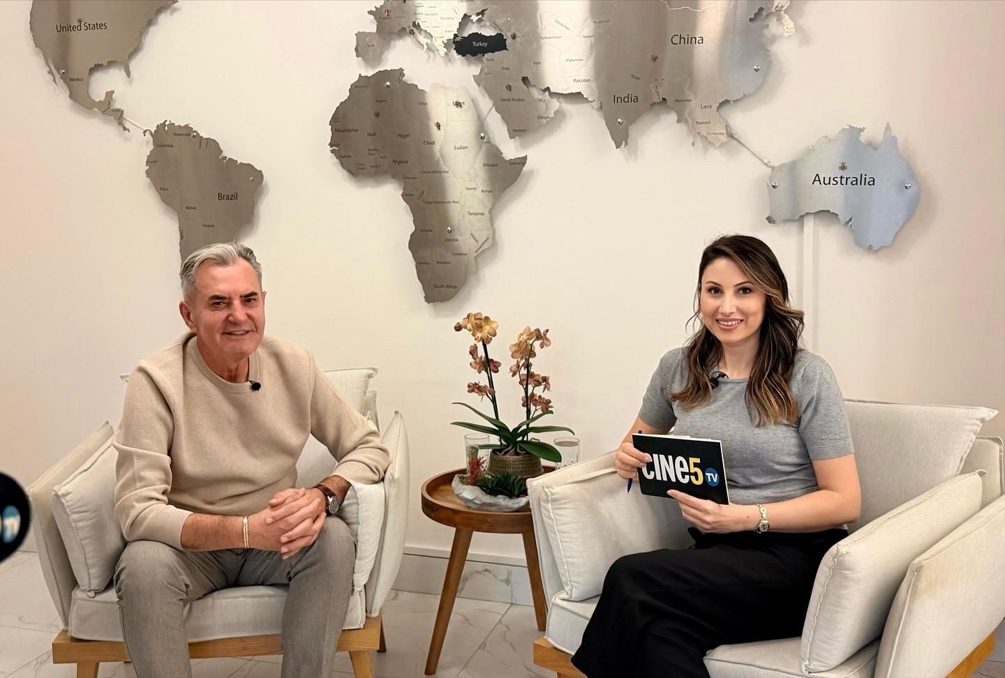 Cansu Örmeci’nin CİNE5 TV’nin Sevilen Programı Vizyoner Sohbetler’de Dr. Ali Durmuş konuk oldu